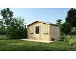 ALTANKA - Abri de jardin en bois - 12m2 - 4x3m - Ep. 28mm - Couleur: naturel - DOM137 - vignette