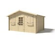 ALTANKA - Abri de jardin en bois - 12m2 - 4x3m - Ep. 28mm - Couleur: naturel - DOM137 - vignette