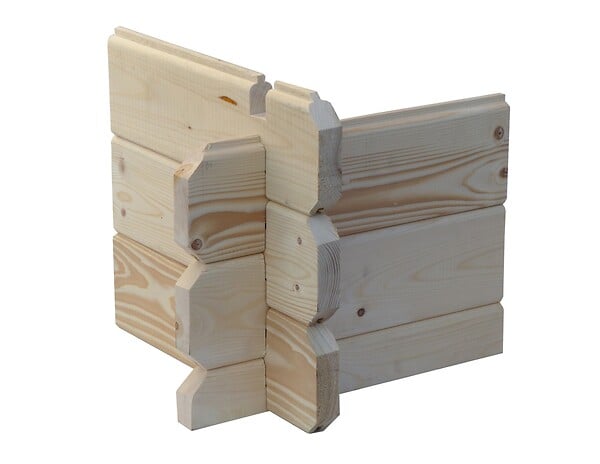 ALTANKA - Abri de jardin en bois - 9m2 - 3x3m - Ep. 28mm - Couleur: naturel - DOM531 - large