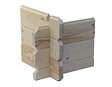 ALTANKA - Abri de jardin en bois - 9m2 - 3x3m - Ep. 28mm - Couleur: naturel - DOM531 - vignette