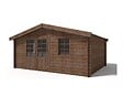 ALTANKA - Abri de jardin en bois - 20m2 - 5x4m - Traité - Ep. 45mm - Couleur: marron - DOM376 - vignette