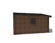 ALTANKA - Abri de jardin en bois - 20m2 - 5x4m - Traité - Ep. 45mm - Couleur: marron - DOM376 - vignette