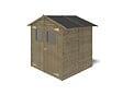 ALTANKA - Abri de jardin en bois 3.46 m2 - 1.9x1.82 m - traité - Couleur: vert - DOM218 - vignette