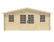 ALTANKA - Abri de jardin en bois - 21.42m2 - 5.1x4.2m - Ep. 34mm - Couleur: naturel - DOM746 - vignette