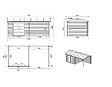 ALTANKA - Abri de jardin en bois - 17.4m2 - 5.79x3m - Traité - Ep. 28mm - Couleur: vert - DOM718 - vignette