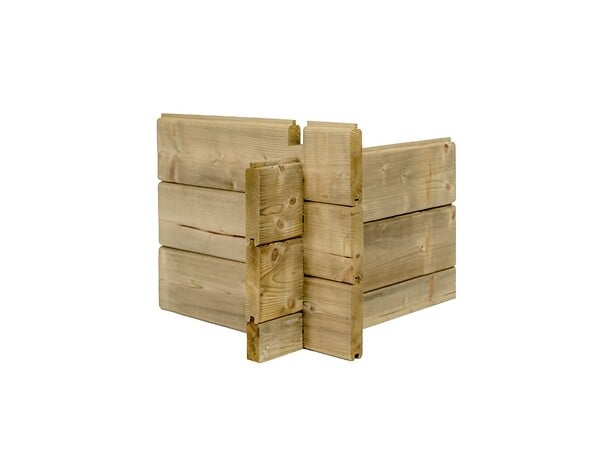 ALTANKA - Abri de jardin en bois - 17.4m2 - 5.79x3m - Traité - Ep. 28mm - Couleur: vert - DOM718 - large