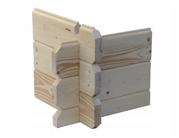 ALTANKA - Terrasse en bois avec balustrade pour abri en bois - 8m2 - 4m x 2m - couleur: naturel - DOM18 - large