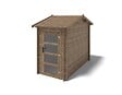 ALTANKA - Abri de jardin en bois - 1.5x3 m avec extension de 4x2.76 m - 15.56 m²- Traité - DOM673+DOS194 - vignette