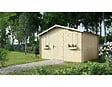 ALTANKA - Abri de jardin en bois - 12m2 - 4x3m - Ep. 28mm - Couleur: naturel - DOM337 - vignette