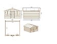 ALTANKA - Abri de jardin en bois - 16m2 - 4x4m - Ep. 28mm - Couleur: naturel - DOM149 - vignette