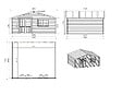 ALTANKA - Abri de jardin en bois - 30m2 - 6x5m - Ep. 40mm - Couleur: naturel - DOM747 - vignette