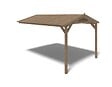 ALTANKA - Avant-toit en bois 4x2.76m pour le chalet de jardin 4m, traité, marron - DOS194 - vignette