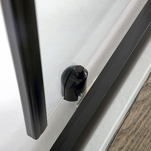 KIAMAMI VALENTINA - Porte De Douche En Niche Coulissante Noir Mat 110 Cm | City - large