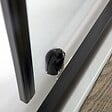 KIAMAMI VALENTINA - Porte De Douche En Niche Coulissante Noir Mat 110 Cm | City - vignette
