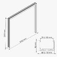 COULICOOL - Habillage de Cloison 2.20 m - Noir - vignette