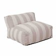 OVIALA - Fauteuil de jardin rayé pour canapé modulable beige - Mixi - vignette
