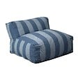 OVIALA - Fauteuil de jardin rayé pour canapé modulable bleu pacific - Mixi - vignette