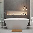 STANO - Baignoire îlot design ovale FINDLAY blanche 149 cm - vignette