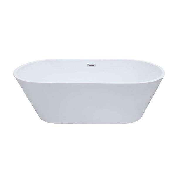 STANO - Baignoire îlot design ovale FINDLAY blanche 149 cm - large