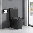 STANO - Toilette WC à poser BRAGADO en céramique noir mat - vignette