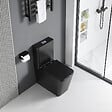 STANO - Toilette WC à poser BRAGADO en céramique noir mat - vignette