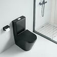 STANO - Toilette WC à poser CIPOLI en céramique noir mat - vignette