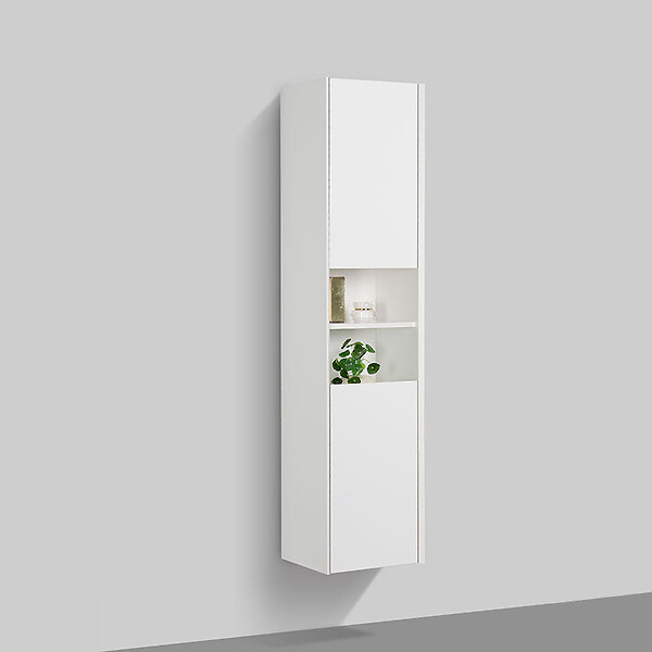 STANO - Grande armoire de rangement PALIO hauteur 170 cm blanc mat 40 cm - large