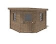 ALTANKA - Abri de jardin en bois - 8m2 - 3x3m - Traité - Ep. 28mm - Couleur: marron - DOM753 - vignette