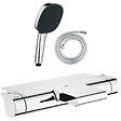 GROHE - Pack mitigeur bain thermostatique Grohtherm 2000 + Douchette 2 jets Vitalio Comfort 110 + Flexible - vignette