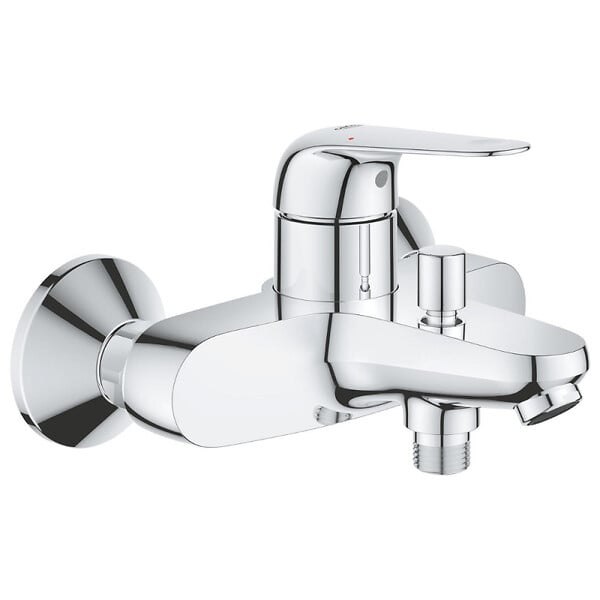 GROHE - Pack mitigeur mécanique Swift + Douchette 2 jets Vitalio Comfort 110 + Flexible1750 mm et support - large