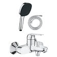 GROHE - Pack mitigeur bain douche Swift + Douchette 2 jets Vitalio Comfort 110 + Flexible - vignette