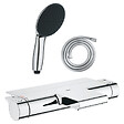 GROHE - Pack mitigeur bain thermostatique Grohtherm 2000 + Douchette 2 jets Vitalio Start 110  + Flexible - vignette