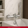 GROHE - Pack mitigeur bain thermostatique Grohtherm 800 + Douchette 1 jet Vitalio Get Stick + Flexible - vignette