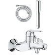 GROHE - Pack mitigeur bain douche  Swift + Douchette 1 jet Vitalio Get Stick + Flexible - vignette