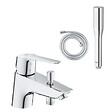 GROHE - Pack mitigeur mécanique bain douche Start Quickfix + Douchette 1 jet Vitalio Get Stick et flexible - vignette