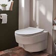 JACOB DELAFON - Pack WC suspendu sans bride Odéon Rive Gauche + bâti support + plaque avec abattant extra plat - vignette