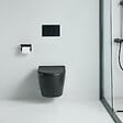 STANO - Cuvette WC suspendu CARCEO noir mat - sans bride et avec frein de chute - vignette