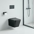 STANO - Cuvette WC suspendu CALETO noir mat - sans bride et avec frein de chute - vignette
