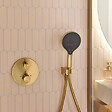 JACOB DELAFON - Colonne de douche encastrée thermostatique Metro laiton brossé - vignette