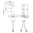 STANO - Robinet mitigeur lavabo PICO noir mat - vignette