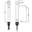 STANO - Robinet mitigeur lavabo réhaussé PICO - vignette