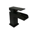 STANO - Robinet mitigeur lavabo cascade TANO noir mat - vignette