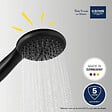 GROHE - Pack douchette 2 jets Vitalio Start 110 + Flexible de douche VitalioFlex Trend 1750 mm et support noir mat - vignette