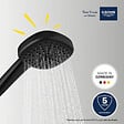 GROHE - Pack douchette 2 jets Vitalio Comfort 110 noir mat + Flexible de douche VitalioFlex Trend 1750 mm et support noir mat - vignette