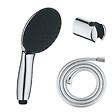 GROHE - Pack douchette 2 jets Vitalio Start 110 + Flexible de douche VitalioFlex Comfort 1750 et support - vignette
