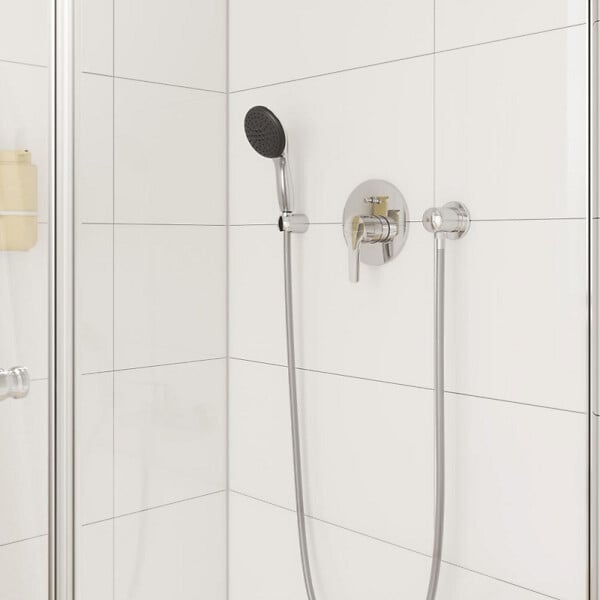 GROHE - Pack douchette 2 jets Vitalio Start 110 + Flexible de douche VitalioFlex Comfort 1750 et support - large