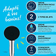 GROHE - Pack douchette 2 jets Vitalio Start 110 + Flexible de douche VitalioFlex Comfort 1750 et support - vignette