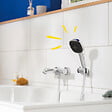 GROHE - Pack douchette 2 jets Vitalio Comfort 110 + Flexible dche VitalioFlex Comfort 1750 et support - vignette