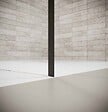 AURLANE - Retour pour Porte de Douche 90x195cm Verre Trempe 8mm Anticalcaire - Alu Noir - DARK ELEMENTARY - vignette