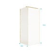 AURLANE - Retour pour Porte de Douche 80x195cm Verre Trempe 8mm Anticalcaire - Alu Or Brosse - GOLD ELEMENTARY - vignette